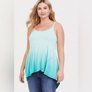 Torrid Brook green omber sleeveless top 1x